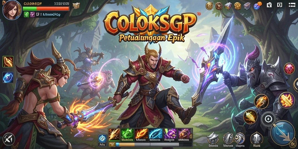 Screenshot gameplay COLOKSGP menampilkan aksi seru dan dunia yang luas.