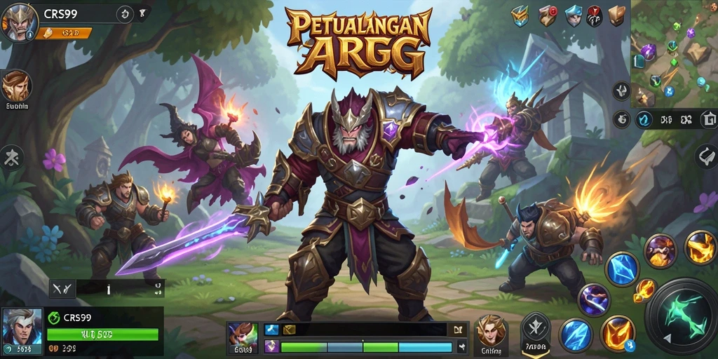 Tampilan seru gameplay ARPG di CRS99 dengan aksi yang mendebarkan.