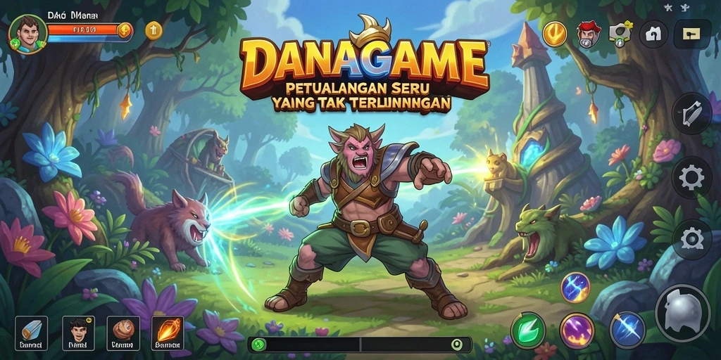 Tangkapan layar dari gameplay seru DANAGAME dengan aksi petualangan yang intens.