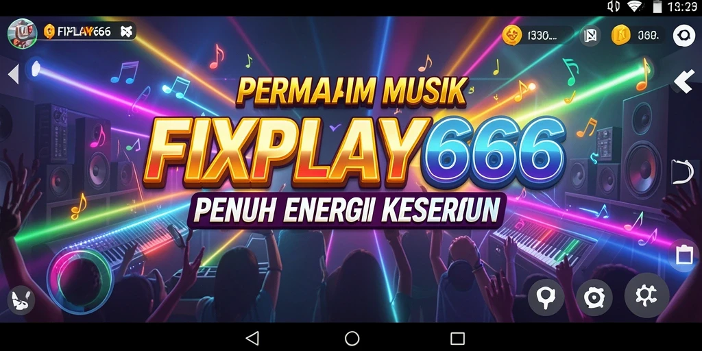 Screenshot gameplay FIXPLAY666 menampilkan pemain menikmati musik dan tantangan.