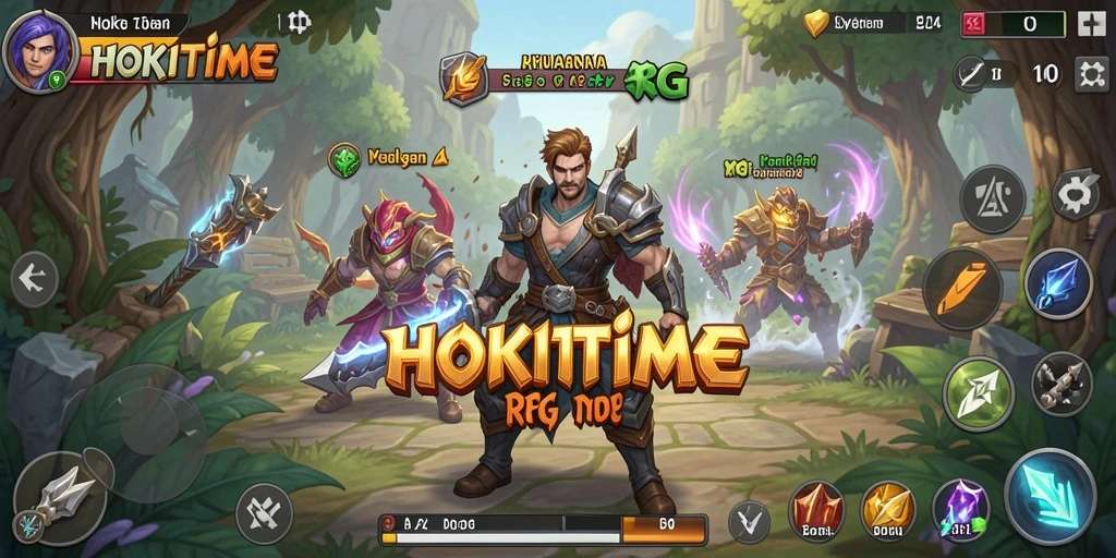 Tampilan gameplay HOKITIME dengan seru dan menegangkan di dunia RPG.