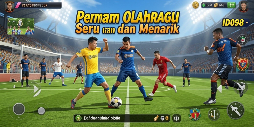 Tampilan gameplay seru ID098 dengan berbagai jenis olahraga.