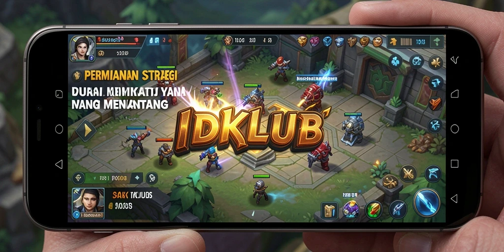 Screenshot gameplay <strong>IDKLUB</strong> yang menampilkan strategi pertempuran yang intens.