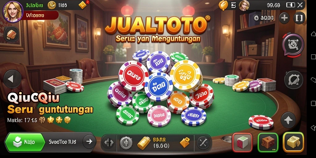 Tampilan gameplay menarik dalam permainan QiuQiu JUALTOTO.