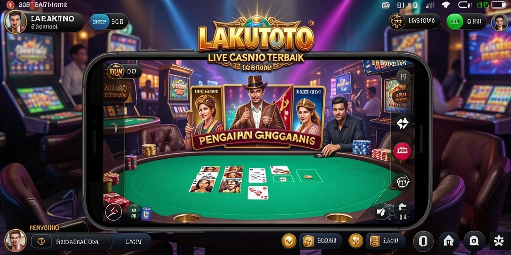 Tampilan gameplay Live Casino yang mendebarkan di LAKUTOTO.