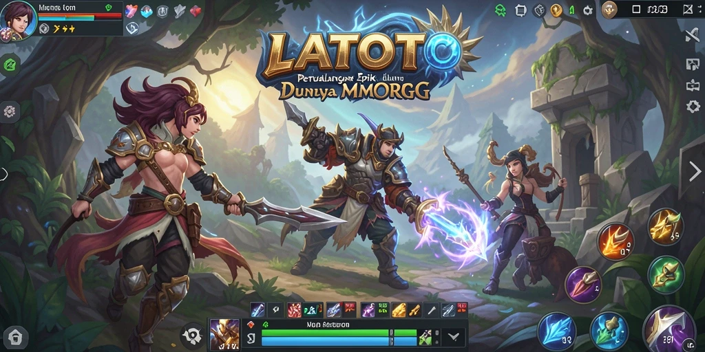 Tampilan gameplay mendebarkan di LATOTO dengan pertarungan epik.