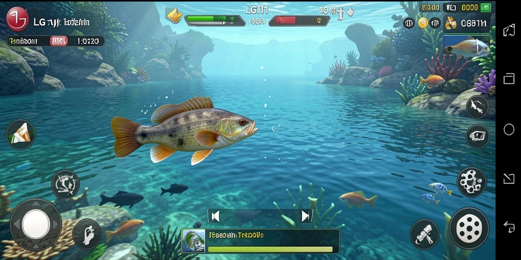 Tampilan gameplay LG111 dengan aksi memancing yang seru dan menarik.