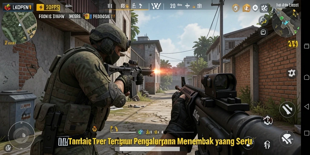 Tampilan aksi menegangkan dari gameplay LKOPEN yang seru dan penuh adrenalin.