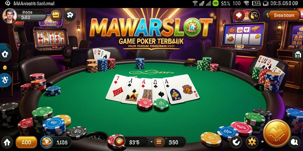 Tampilan gameplay Poker yang seru dan dinamis di MAWARSLOT.